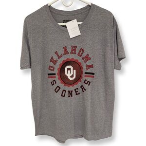 NWT❗️OU Oklahoma Sooners❗️ NCAA Game Day Couture Top Women’s Small Gray